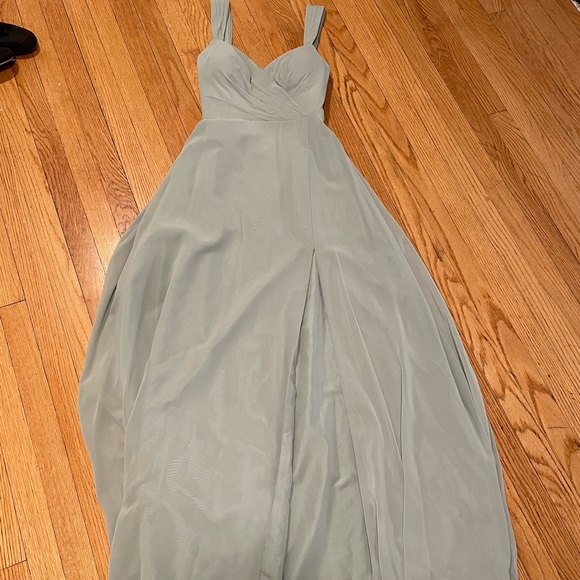Azazie Nahrin Bridesmaid Dress in Agave - Size A4 - Picture 8 of 11